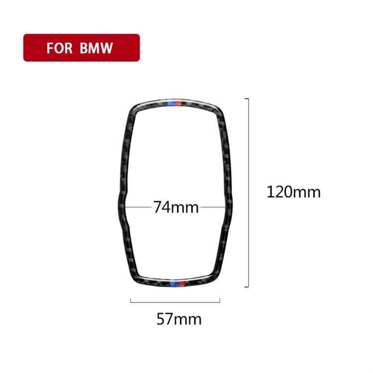 Dreifarbiger Karbonfaser Auto Multimedia Rahmen Dekorativer Aufkleber für BMW X3 / X4 / X5 / X6 / F07 / F10 / F15 / F16 / F20 / F25 / F26 / F30 / F34