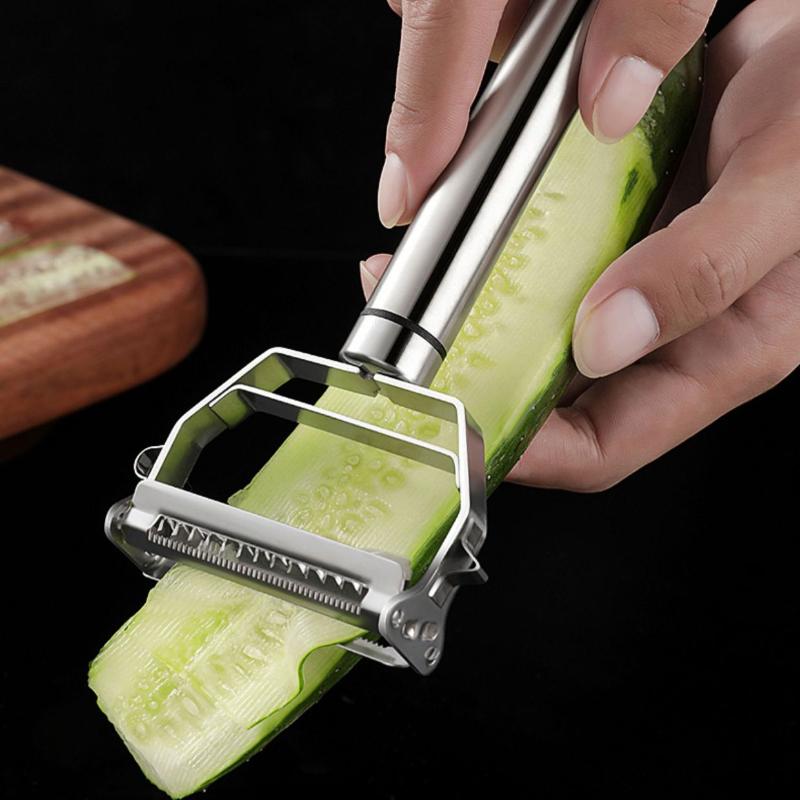 Fine Quality Peeler Kitchen Accessories Cooking Tools 304 Stainless Steel Peeler 17cm Multi-Functional Potato Vegetable Peeler Double Planing Grater
