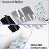 4pcs/Lot Wall Hook Adhesive Matte Gold Black Sliver Kitchen Bathroom Towel Key Robe Door Hooks Storage Hanger Holder Aluminum