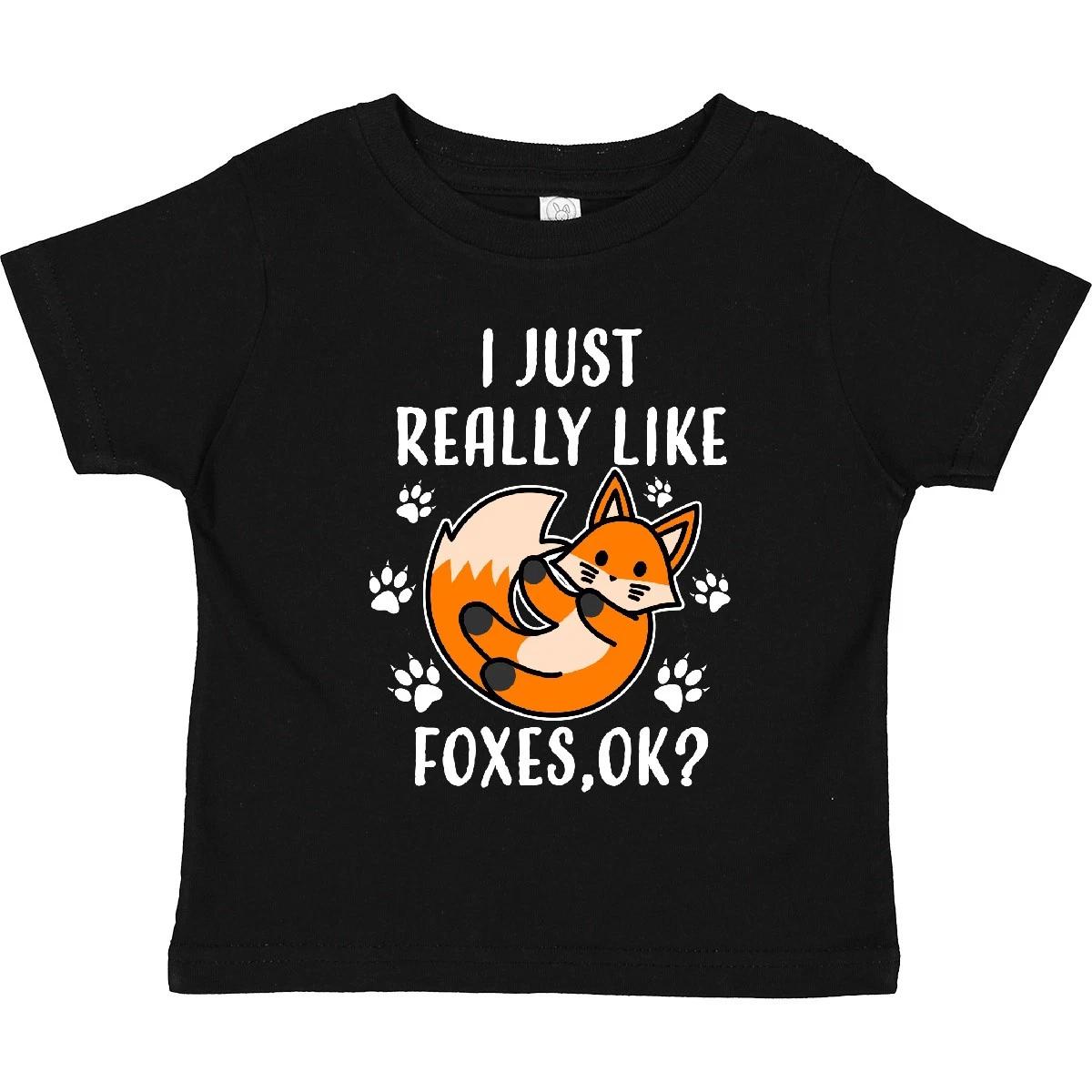 Inktastic I Just Really Like Foxes Ok? Toddler T-Shirt Animals Fox Lover Love 110