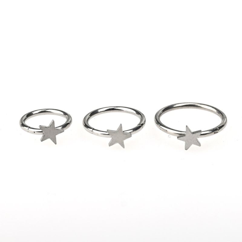 Raccon Raccoon XINGX Seamless Ring Titanium Steel Lip Ring Buckle Ear Bone Stud Fashion Sexy Ins Piercing Jewelry