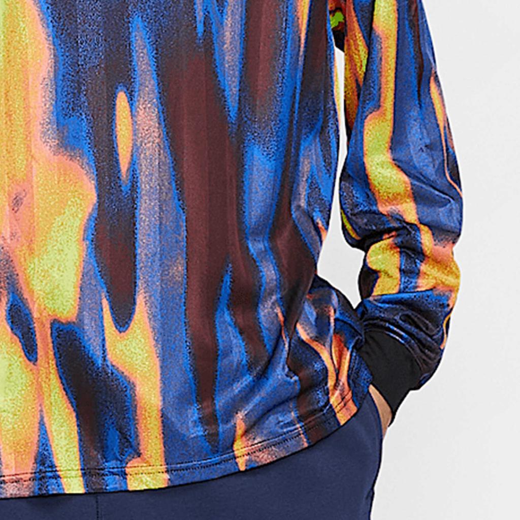 Nike Dri-Fit Outdoor Casual Crew Neck Long Sleeve Football Shirt Men tops Light-Mango-Yellow Bright-Burgundy Wolf-Grey FZ0561-643