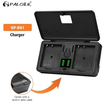 PALO NP-BN1 NP BN1 Bn1 Battery LCD Charger Case for Sony DSC-W800,DSC-WX220,DSC-W830,DSC-W810,DSC-QX30,DSC-QX100,DSC-QX10