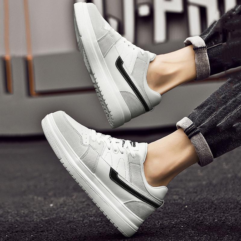 New Men's Inner Heightening Shoes Leather Sports Casual Shoes Invisible Height Increasing Shoes Men Sport Elevator 6CM 8CM 10CM