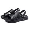 Herren Sandalen Echtes Leder Strandschuhe Lässige Fahrslipper Modische Zwei-Wege-Sandalen