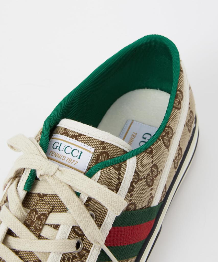 Gucci 1977 Tennis Size cm Sneakers, Men's, Beige/Ebony, 27.0 (606111 HVK20) [Used]