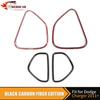 Carbon Fiber Front & Rear Door Speaker Cover Trim for Dodge Charger 11+ Interior