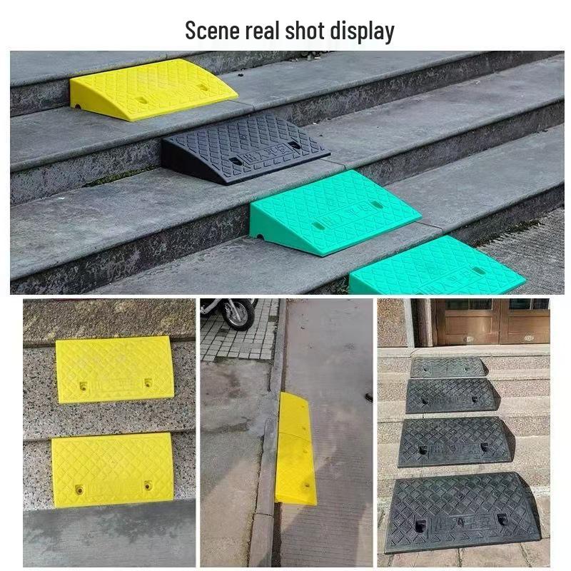 Plastic Uphill Slope Pad: Triangle Speed Bump for Curb and Car Threshold