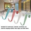 16PCS Over Door Hooks Stainless Steel Hanging Hook Cabinet Door Organizer for Clothes Towels Hats Bags