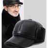 Hat Winter Thick Men Windproof Peaked Cap Outdoors Ear Protector Gift Fashion
