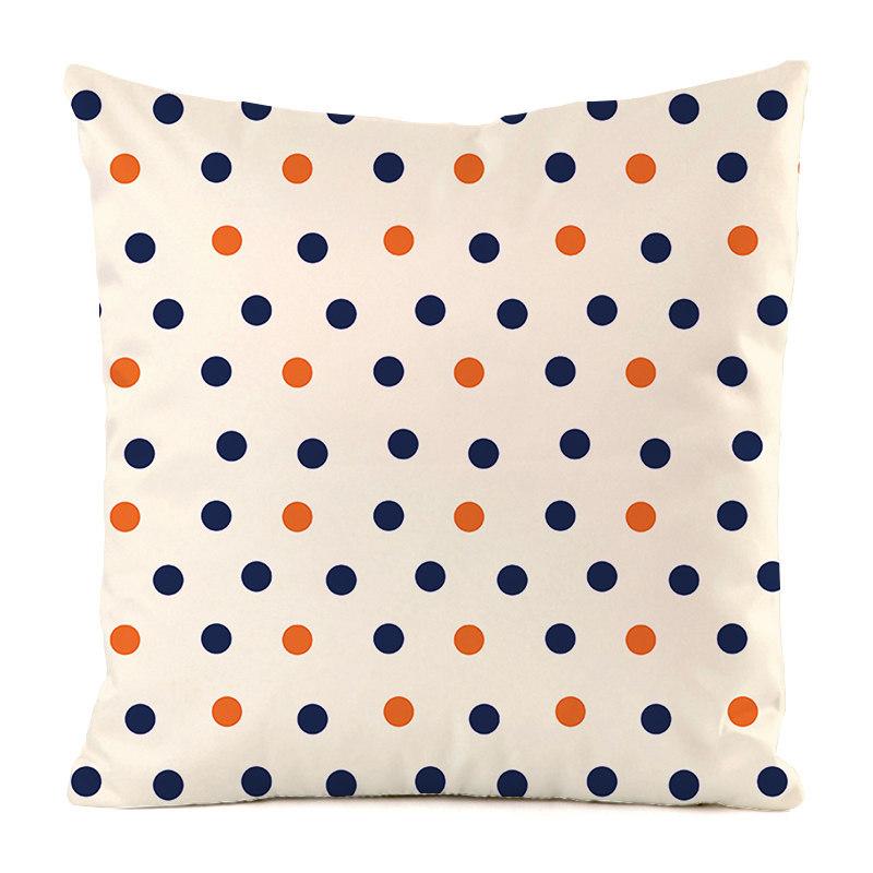 Nordic Geometric Spot Pattern Digital Printing Short Plush Pillow Covers For Car Sofa Office Cushion Cover Home Goods