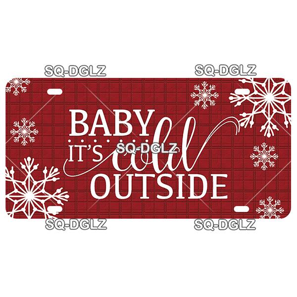 Christmas Vintage Metal Sign Welcome Tin Sign Vintage Door Decor Man Cave Plaque Home Decor Bar Sign Friend/Family Gift