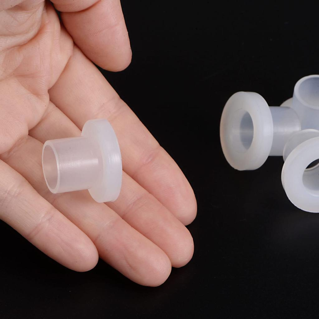 uxcell Plain Bearings, Journal Bearings, Bushing, Self-Lubricating for Shafts, Industrial Machinery, Nylon, 0.5 inch