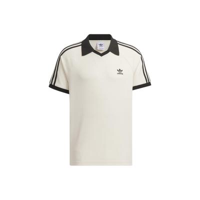 Originals Wafel Korte Mode Zacht Comfortabel Gestreept Veelzijdig Poloshirt Unisex Tops Wit JV9265