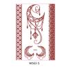 Beauty Sticker Vermilion Lace Tattoo Sticker Waterproof Tattoo Sticker