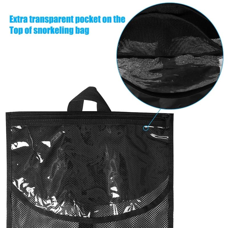 Light Weight Snorkeling Mask Mesh Bag Dives Swim Mask Snorkels Bag Dives Equipment Pouch for Diving, Swimming, Beach