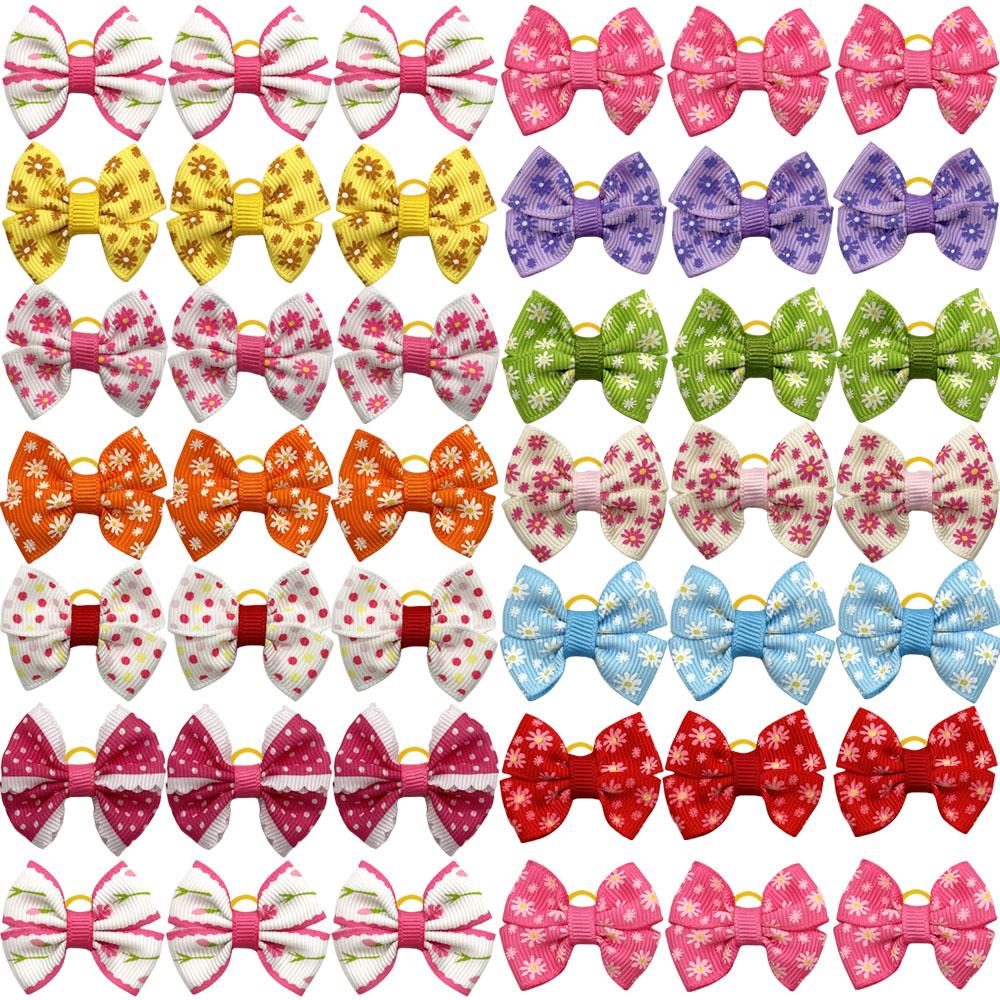 

50/100PCS Bulk Spring Dog Bows Small Dog Puppy Hair Bows Fashion Pet Hair Accessories Dogs Grooming For Dogs Grooming Products 50pcs