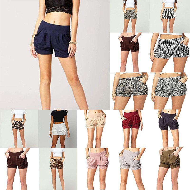 Stylish Women Summer High Waist Casual Shorts Featuring Pleated Design And Soft Material With Pockets