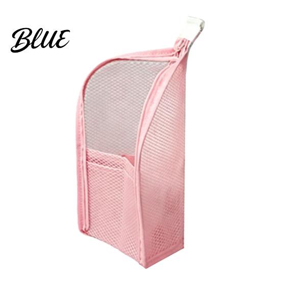 Portable Cosmetic Organizer for Women Standing Toiletry Bag, Waterproof EVA Organizer, Large Capacity Makeup Pouch with Compartments Storage