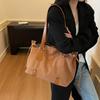 2025 Autumn & Winter Fashion New Faux Suede Square Shoulder Bags Hasp Large Capacity Commute Stylish Design Women's Tote Bags