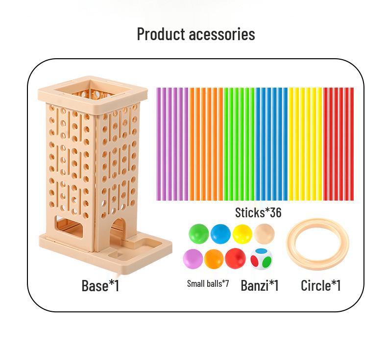 Children's Balance Game: Stick Pulling, Educational Toy for Parent-Child Interaction and Kindergarten Thinking Training