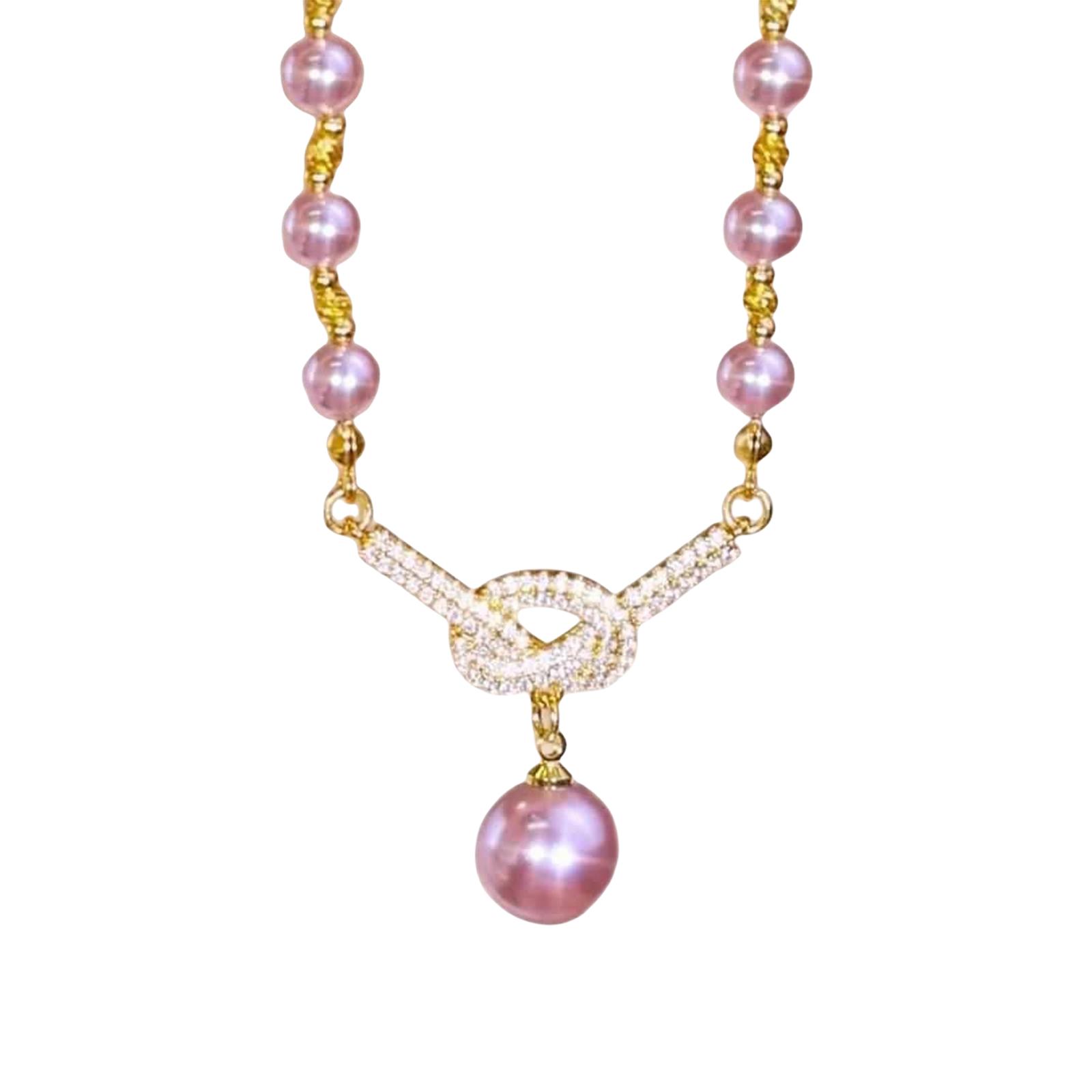 

Элегантное многоцветное ожерелье из искусственного жемчуга, регулируемая цепочка, ювелирное украшение, подарок для женщин, свадебный аксессуар для вечеринки фиолетовый