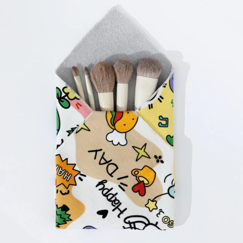 Portable Magic Cloth Makeup Bag Camera Lens Wrapping Cloth Patch Cloth Storage Bag Self-adhesive Multi-purpose Storage Accessory