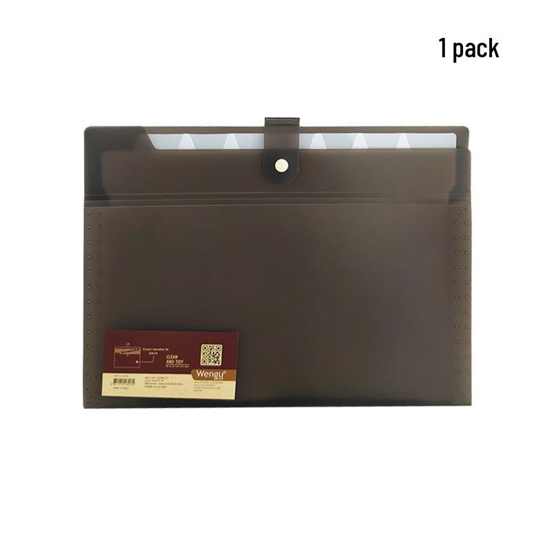 Accordion File Folder A4 Student Organizer - Large Capacity Document Storage Bag for Office