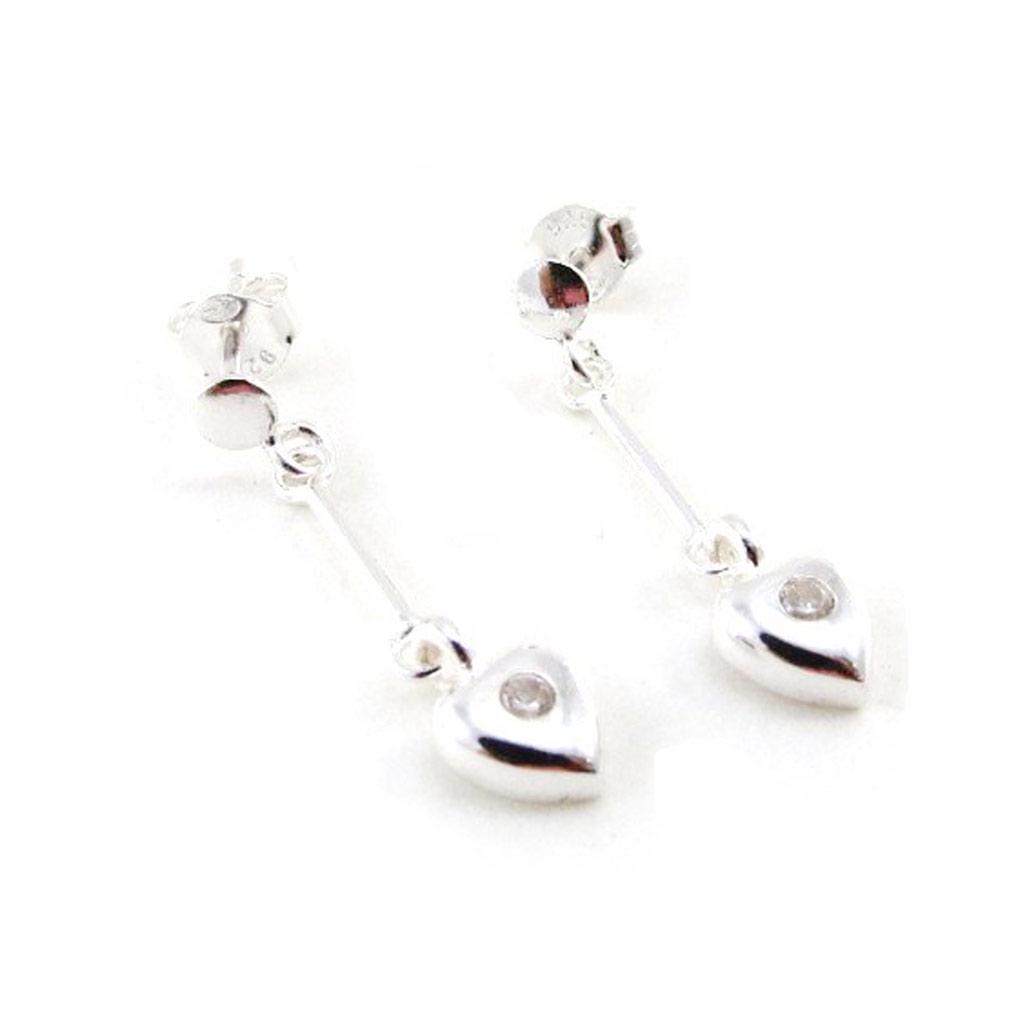 Les Trésors De Lily [G1920] - Silver 'Love' Earrings