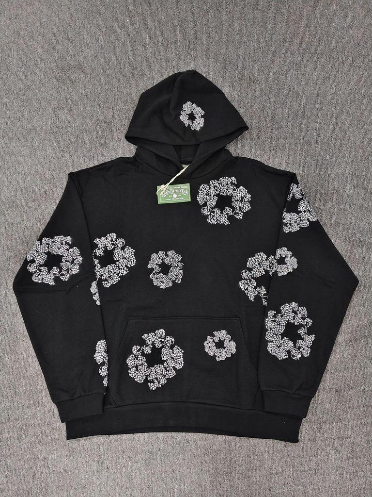 Deluxe Denim Tears Floral Hoodie & Hose Set für Herren