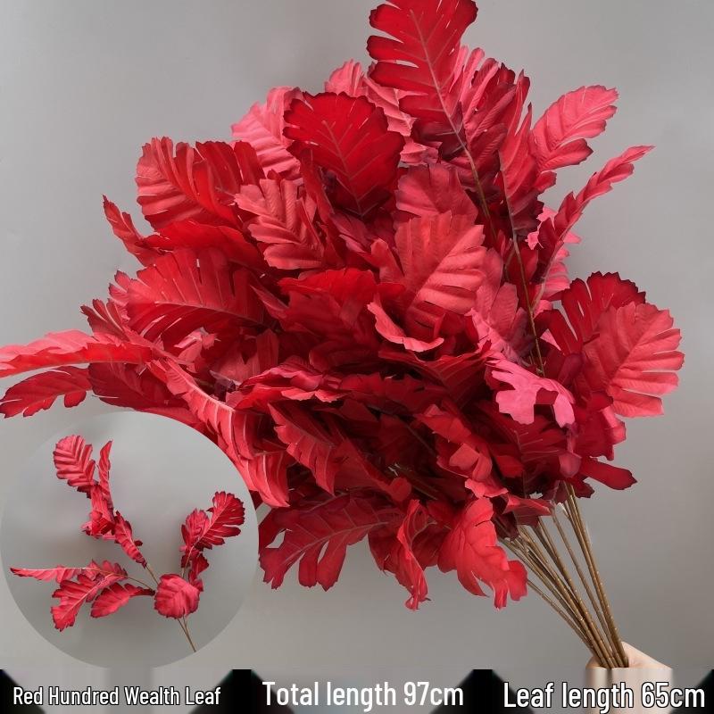 Shunran Dark Red Wine Artificial Wedding Flowers for Chinese Engagement Décor & Aisle Hanging Displays
