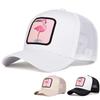 Unisex Flamingo Patch Embroidery Baseball Net Caps Spring Summer Outdoor Adjustable Casual Hats Dad Hat Sunscreen Hat