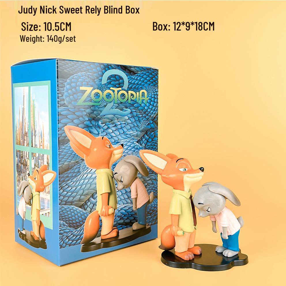 Zootopia Blind Box Figures: Judy the Rabbit & Nick the Fox Figurines