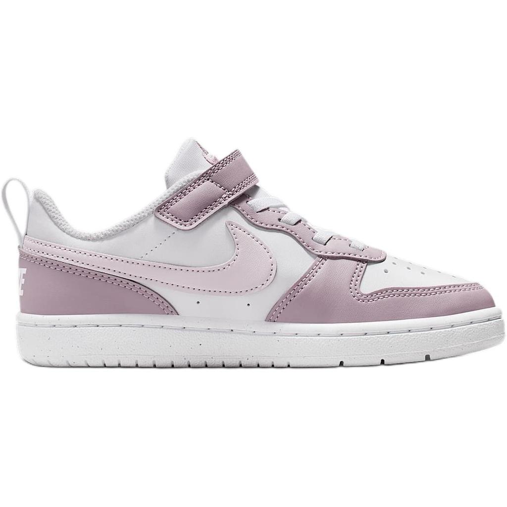 Nike Court Borough Low Top Kids' Skateboarding Shoes White Purple Kids' DV5457-134