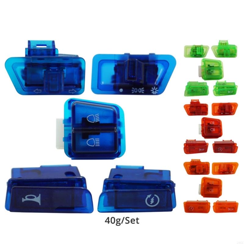 28GC 5 Pieces Motorcycle Switch Button with Headlight Turn and Horn Functions Suitable for Modified Mopeds Scooter