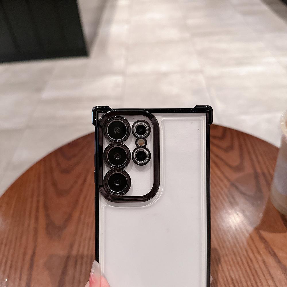 Elektrolyticky pokovené průhledné ochranné pouzdro Four Corners Anti Drop pro Xiaomi Poco Redmi