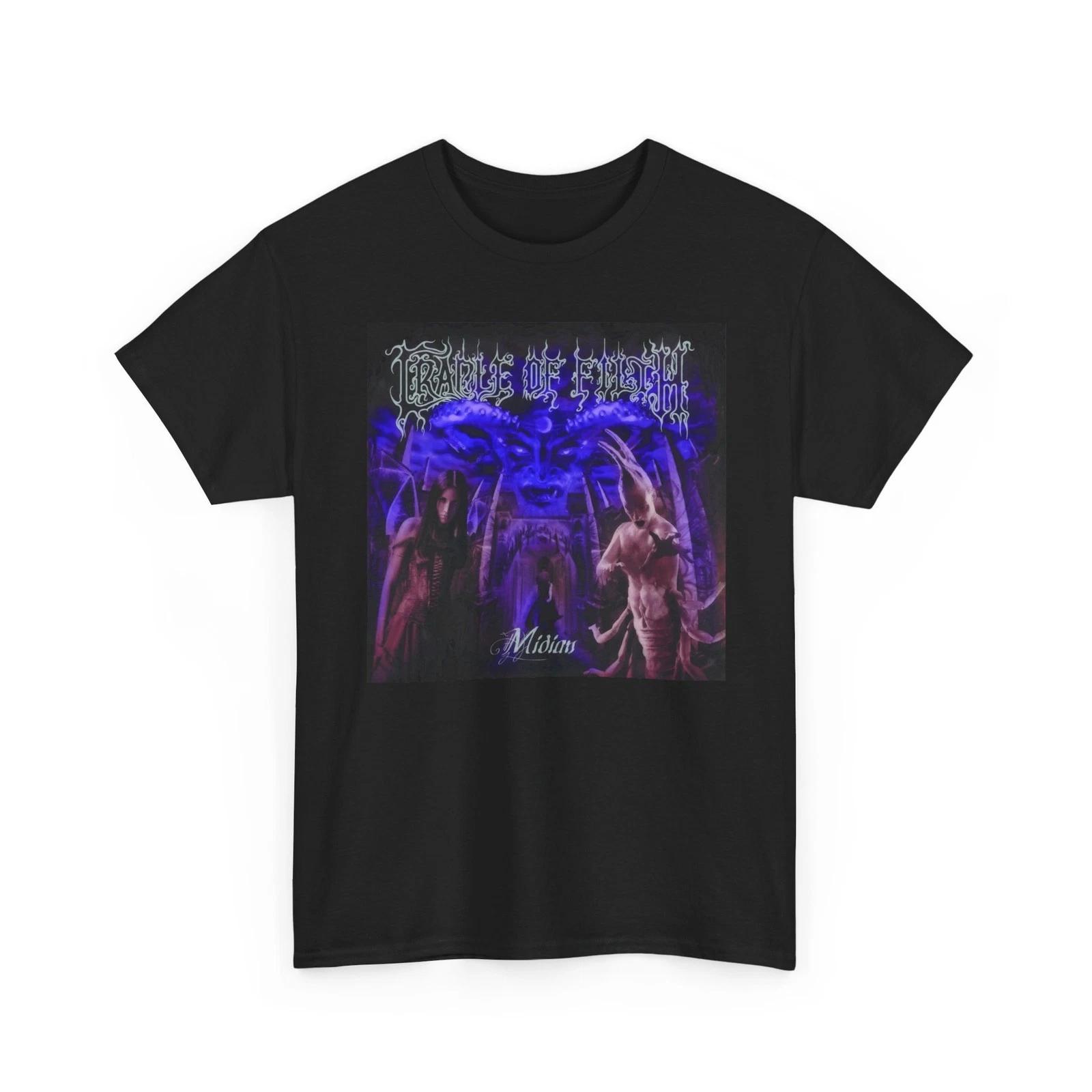 Cradle of Filth T Shirt Midian Black Metal Band Tee Gothic Extreme Metal L