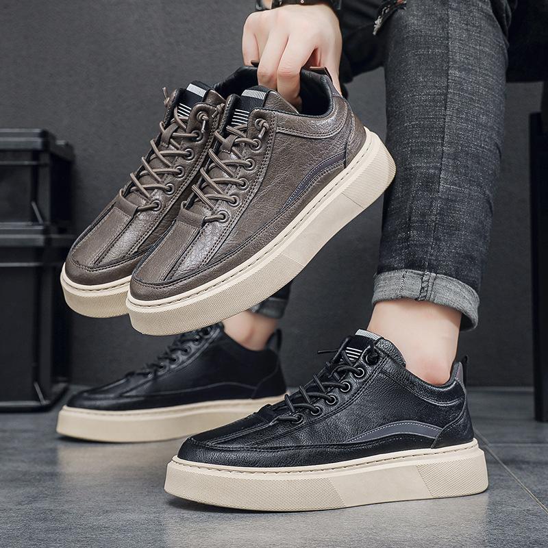 New Luxury Men's Shoes Thick soled Height increasing Soft soled Running Shoes for Youth Outdoor Leisure Sports Shoes sneakers