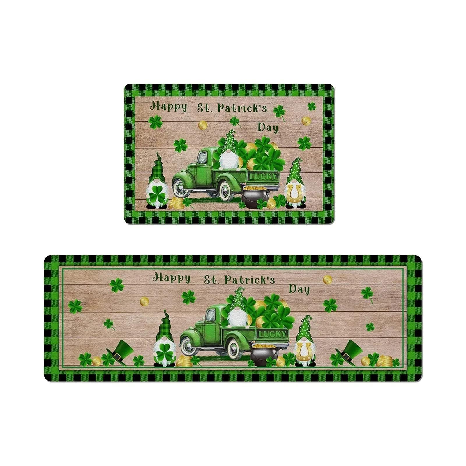 

Santa Claus Print Christmas Long Strip Crystal Velvet Carpet NonSlip Mat for Home Kitchen Bathroom Toilet Decoration 40cmx60cm-A16517