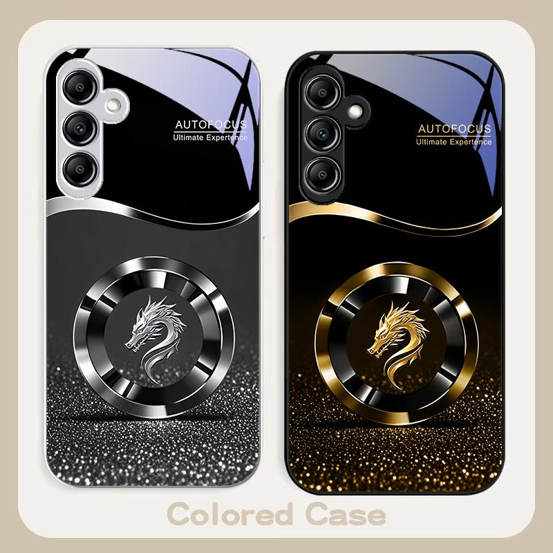 Purple new dragon head For Samsung A20 30 22 23 24 25 26 31 32 33 34 35 42 50 51 52 53 54 55 56 70 71 72 73 glass phone case