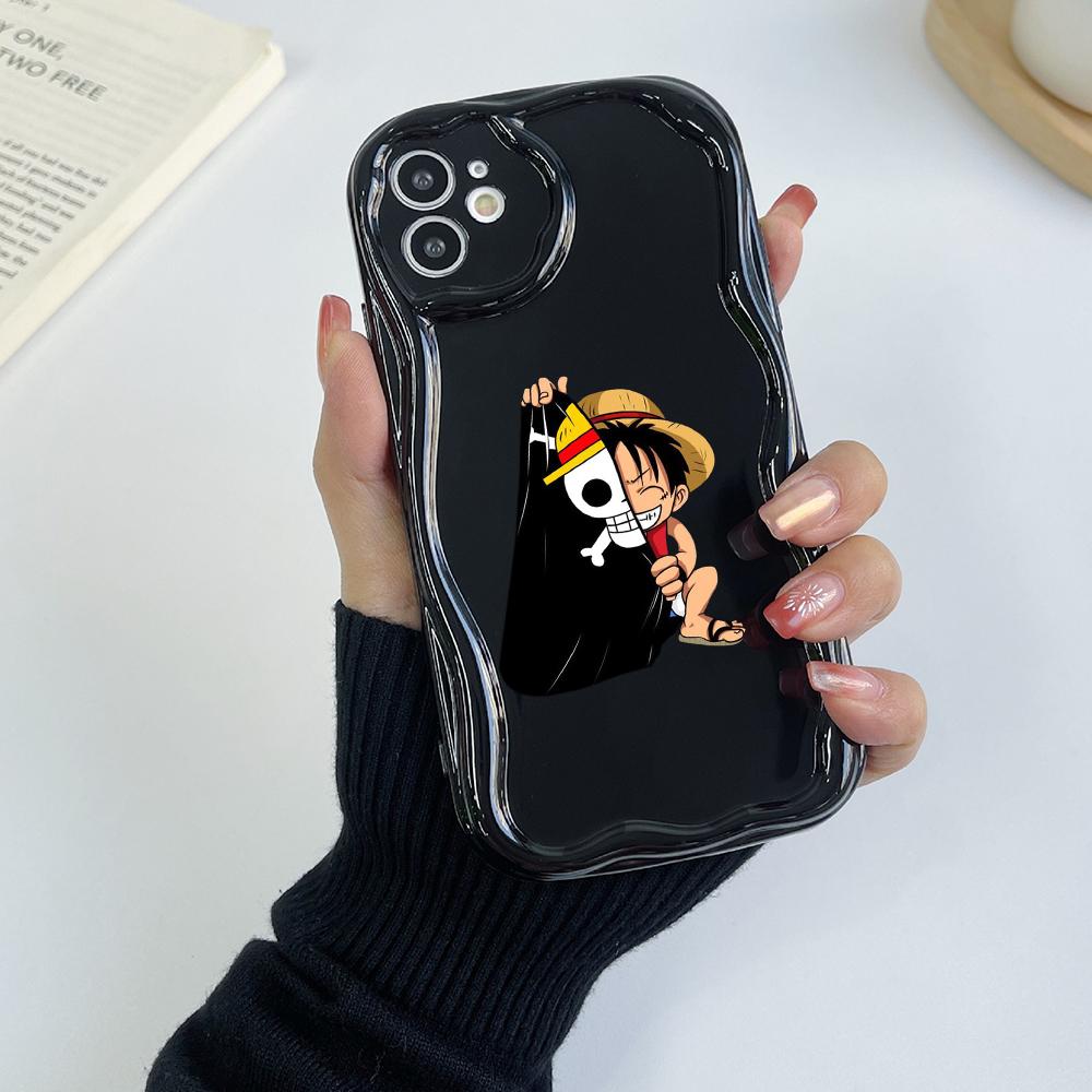 Carcasă de telefon LZ28 One Piece Luffy Gear 5, transparentă, cu valuri moi, pentru iPhone 15, 13 Pro Max, 12 mini, 14, 8 Plus, XS Max, XR, 6, protecție spate