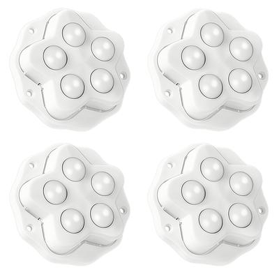 MHSKNHW giratório 150kg carga adesivo bola de nylon pode ser fixado em para móveis de retrofit 360 graus rodízios, capacidade, tipo, pacote de 4, tipo, silencioso,