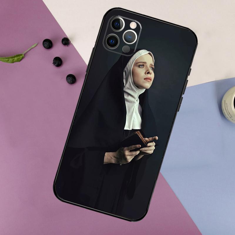 Sister Style Nun Sexy Girl Phone Case For iPhone 16 15 14 13 11 12 17 Pro Max Mini 15 16 Plus 16e 17 Air Bumper Cover