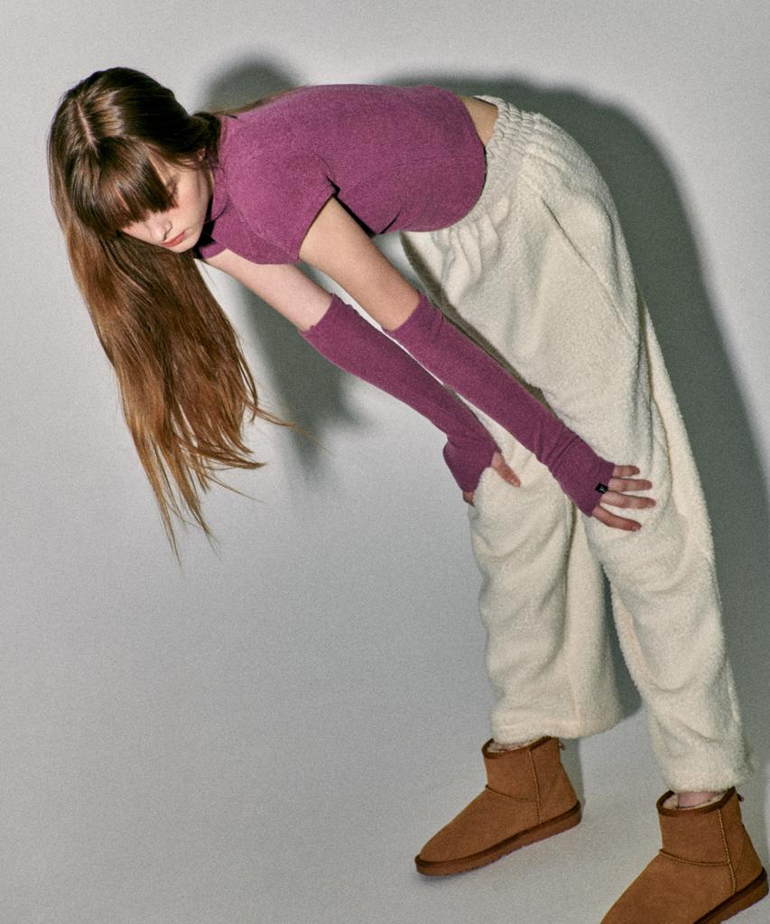 Kkuape Coloring Fleece Pants_Ivory