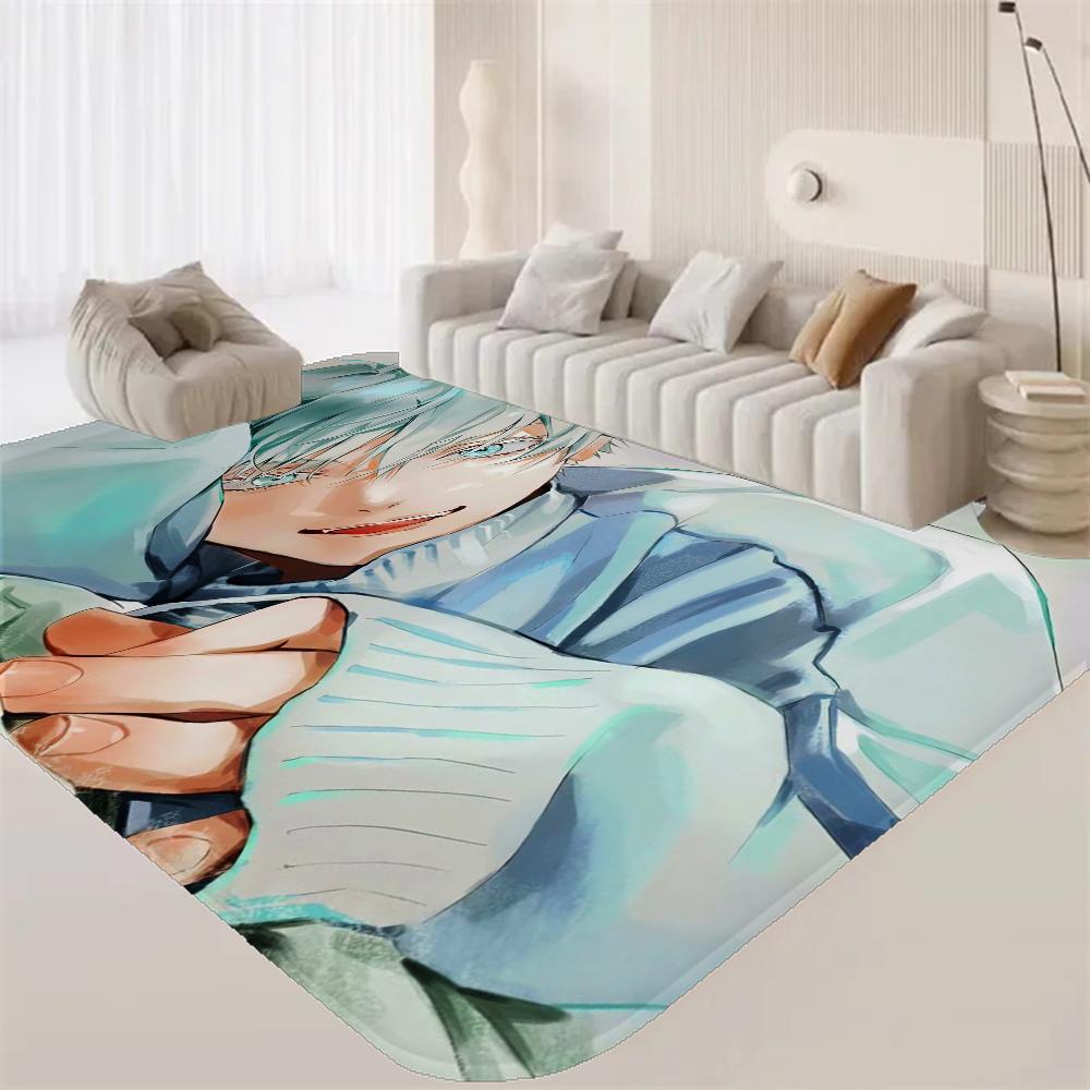 Jujutsu Kaisen Hot Anime Gojo Satoru Raummatten Günstiger Rutschfest Modernes Wohnzimmer Balkon Bedruckter Willkommensteppich