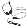 Computer Headsets With Clear Auditory USB Type C Adapter 3.5mm Connection Comfortable Ear Cushions Office Use