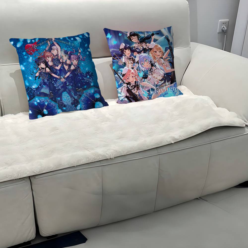 Cute B-Bang D-Dream Personalized Picture Text Home Decorative Pillows Household Gifts 45x45cm