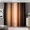Set Of 2 Brown Curtain Bronze Copper Peach Tan Strip Rustic Vintage Modern Suitable Bedroom Bathroom Living Room Farmhouse Curtains Made Polyester