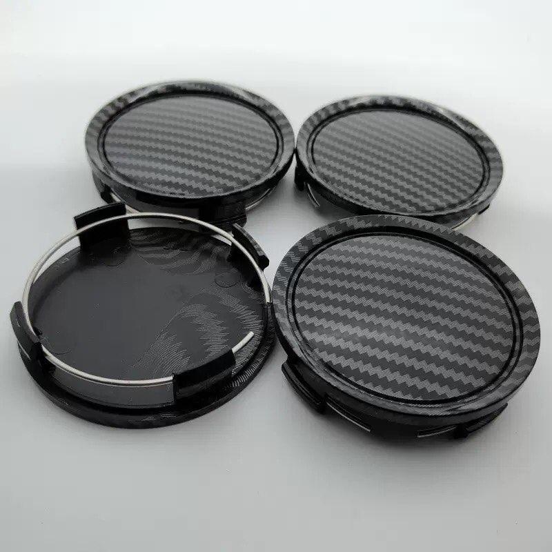 

4Pcs 74mm 60mm 56mm Car Wheel Center Caps Car Rim Hubcap Cover Carbon Fiber Hubcap Dust-proof Covers Modification Accessories 4pcs Wheel Cap&Carbon Fiber Cap