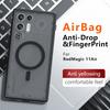 Für ZTE Nubia Red Magic 11 Air Hülle Stoßfest Magnetisch Matt PC+TPU Anti-Fingerabdruck Durchsichtige Abdeckung für Red Magic11 Air